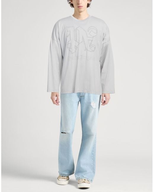Palm Angels Gray T-shirt for men