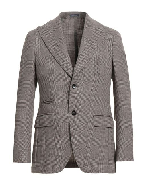 BRERAS Milano Gray Blazer Virgin Wool for men