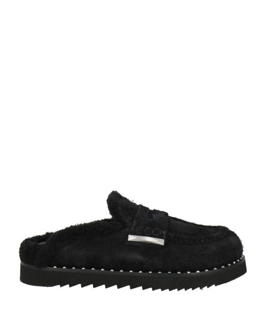 Ash Black Mules & Clogs Leather