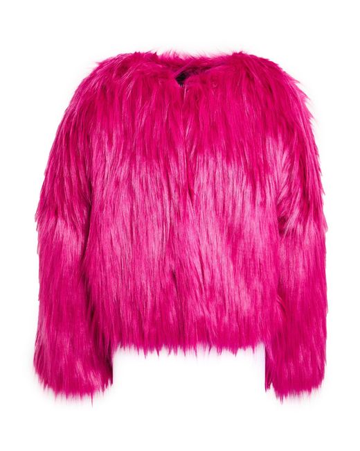 Pinko Pink Shearling & Teddy