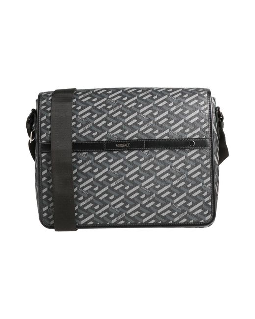 Versace Gray Cross-Body Bag Polyurethane for men