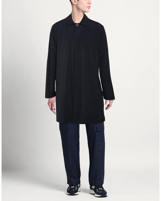 Montedoro Blue Overcoat & Trench Coat for men
