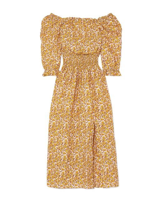 Rixo Metallic Maxi Dress