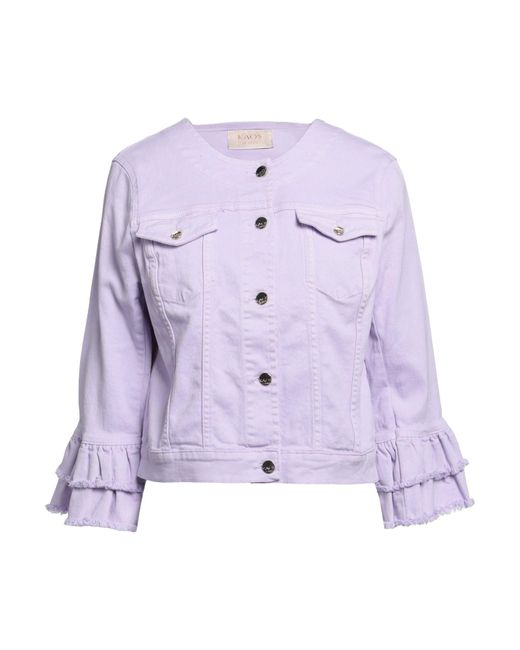 Kaos Purple Denim Outerwear