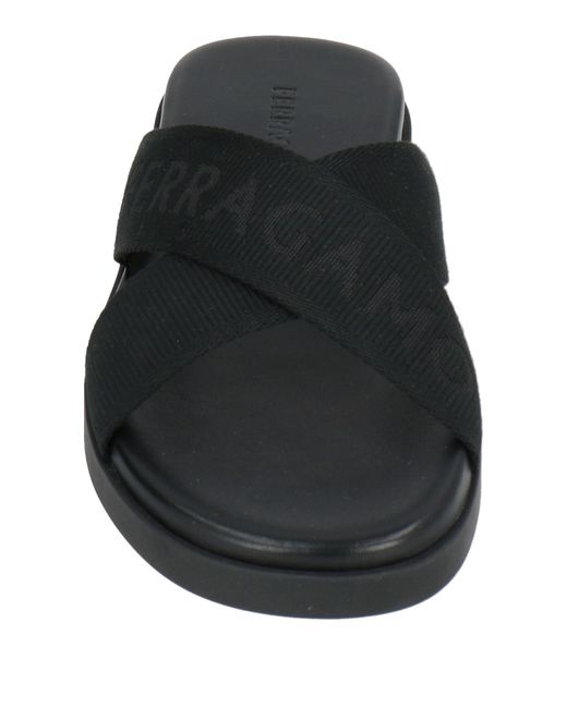 Ferragamo Black Sandals