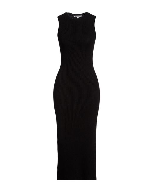 Reformation Black Midi Dress