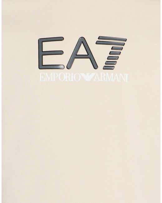 EA7 White Sweatshirt Cotton, Polyester, Elastane for men