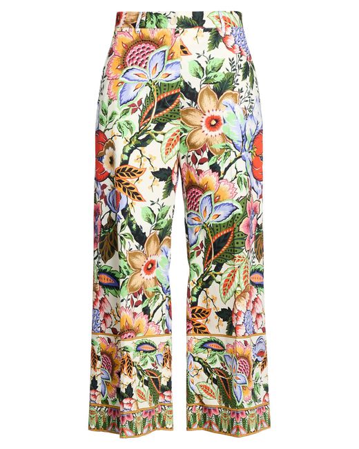 Etro Blue Pants Cotton