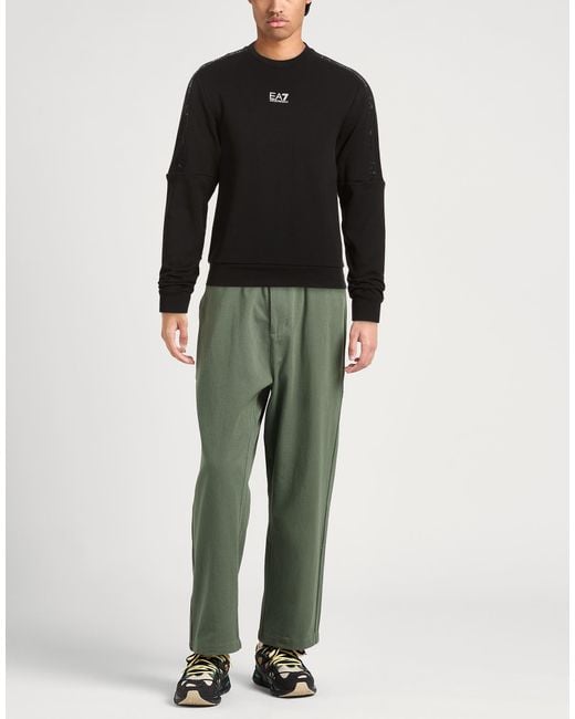 EA7 Black Sweatshirt for men