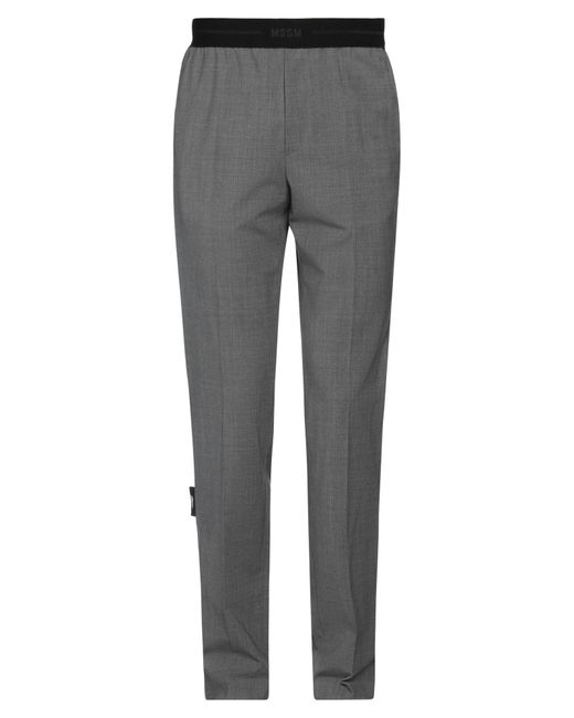 MSGM Gray Pants for men