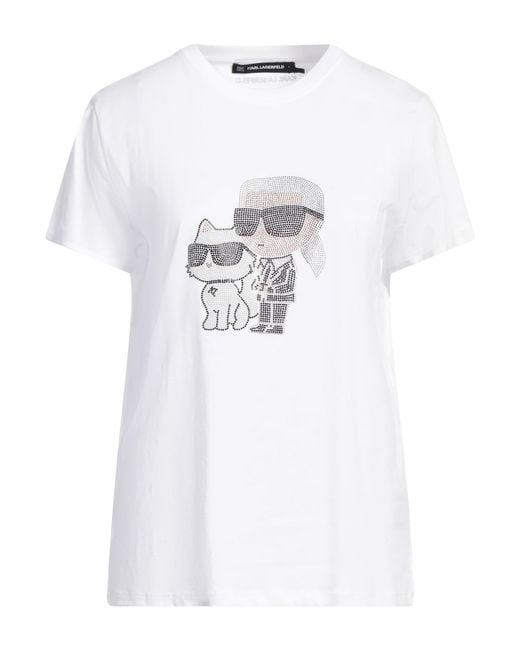 Karl Lagerfeld White T-Shirt Organic Cotton