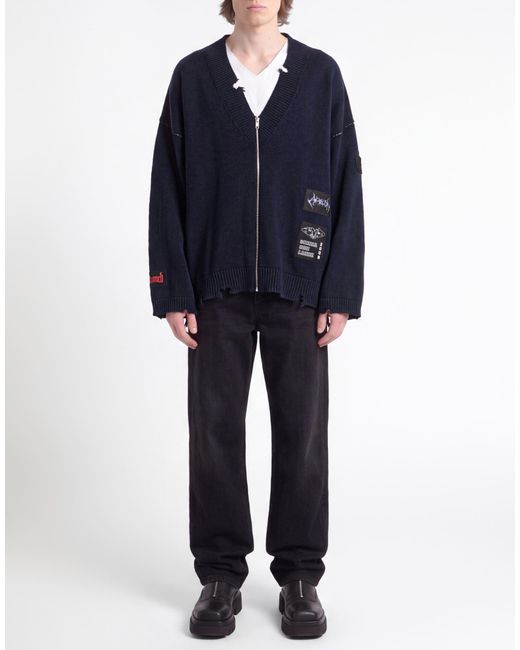Ambush Blue Cardigan Virgin Wool for men