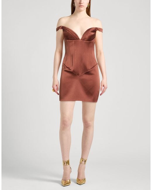 The New Arrivals Ilkyaz Ozel Red Mini Dress Pes