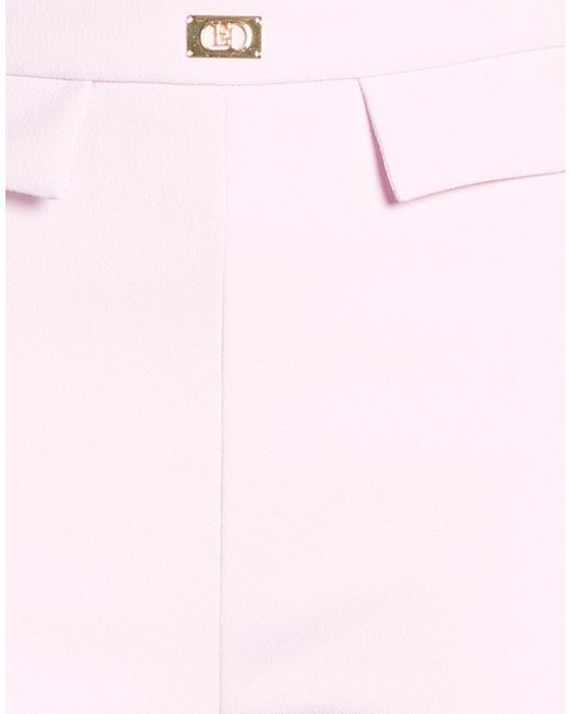 Elisabetta Franchi Pink Pants Polyester, Elastane