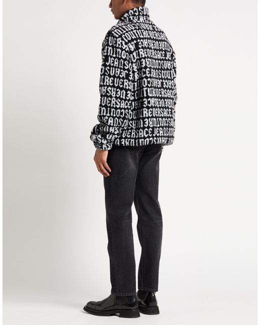 Versace Jeans Couture Black Jacket Polyester, Acrylic for men