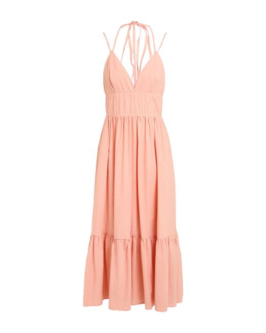 ALESSIA SANTI Pink Midi Dress Cotton
