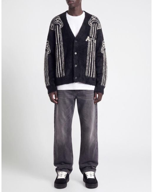 Aries Black Cardigan for men