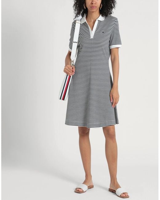 Tommy Hilfiger White Midi-Kleid
