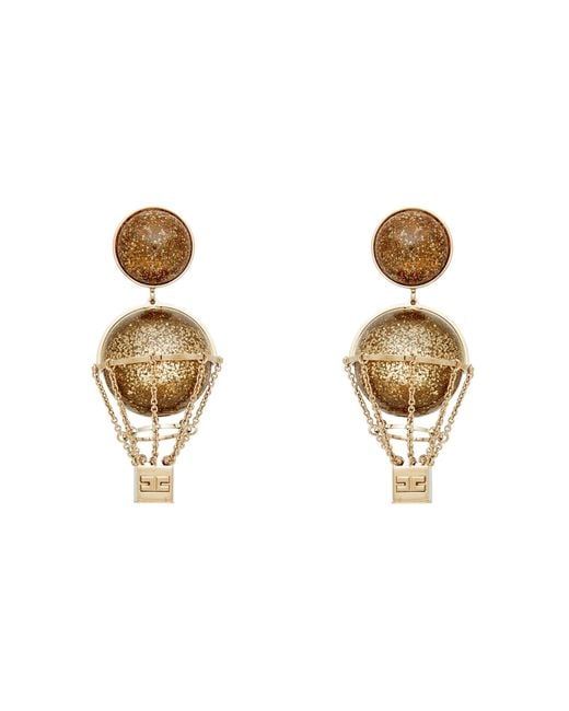 Pendiente Elisabetta Franchi de color Metallic