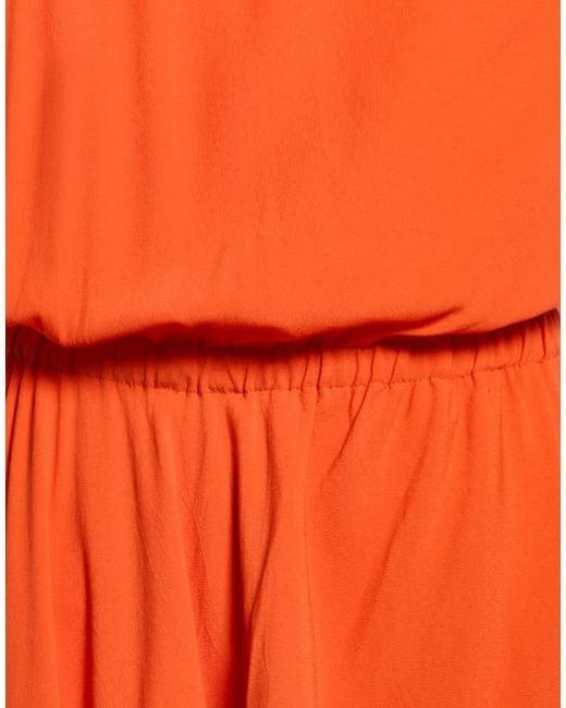 8pm Orange Mini Dress Acetate, Silk