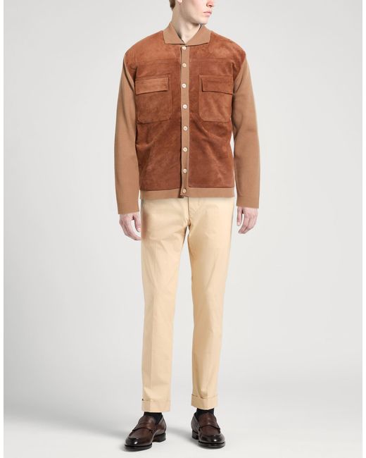 Daniele Fiesoli Brown Jackets for men