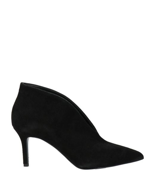 PAOLO MATTEI Black Ankle Boots Leather