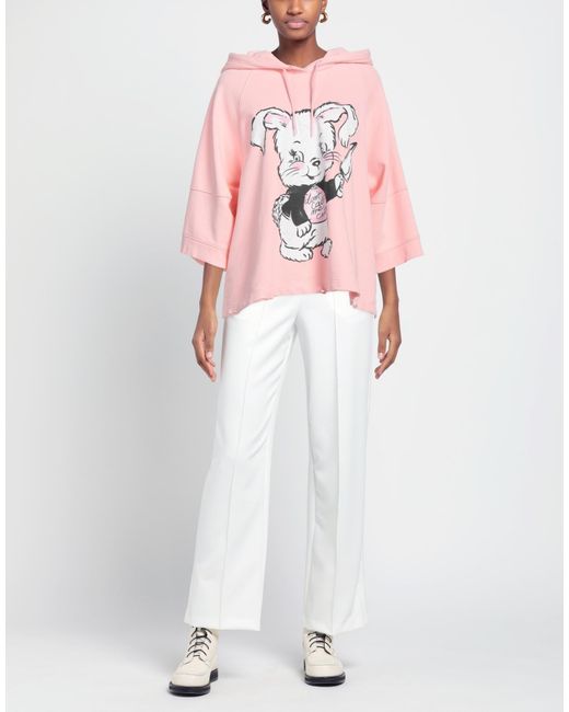 Moschino Pink Couture Sweatshirt Cotton
