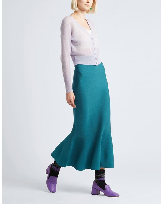 8 by YOOX Blue Maxi Skirt