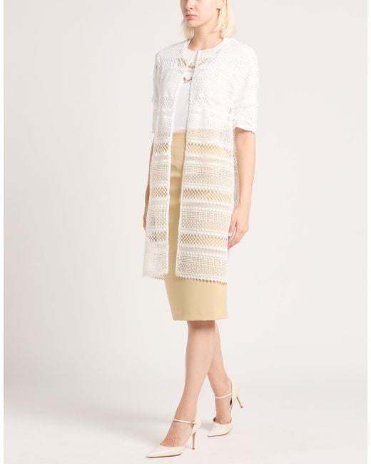 Clips White Overcoat & Trench Coat