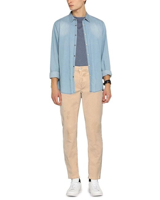 PMDS PREMIUM MOOD DENIM SUPERIOR Natural Pants Cotton, Elastane for men