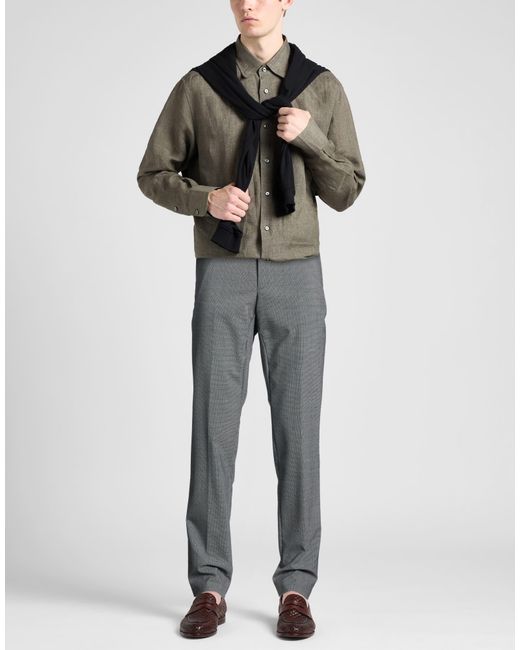 Lardini Gray Pants Wool, Polyester, Elastane for men
