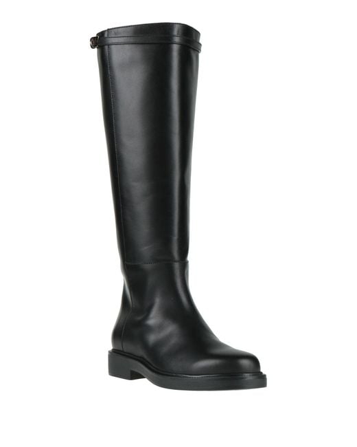Tod's Black Boot Leather