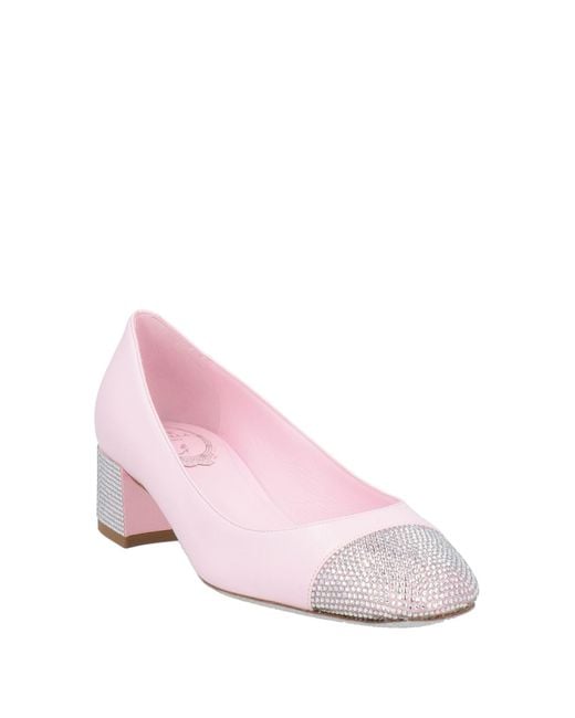Rene Caovilla Pink Pumps Lambskin