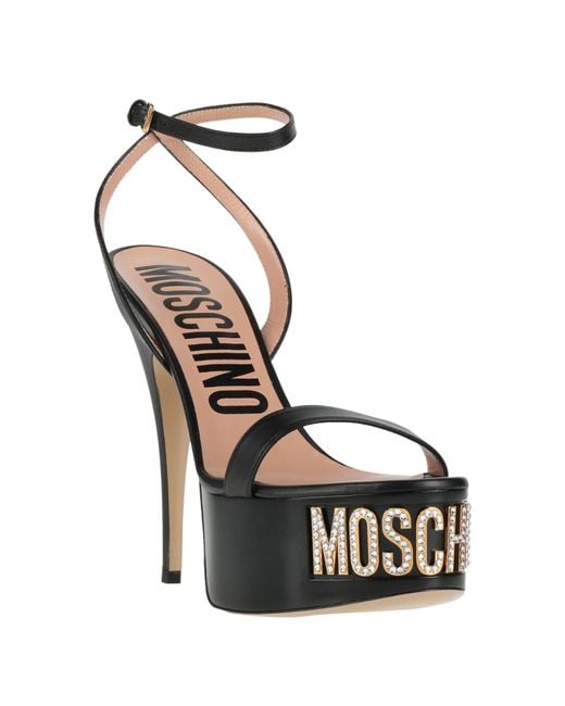 Moschino Black Sandals
