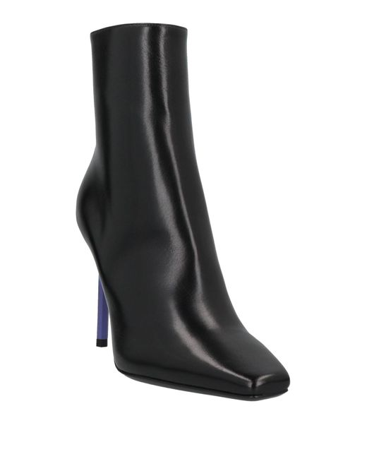 Off-White c/o Virgil Abloh Black Nappa Leather Allen Ankle Boots