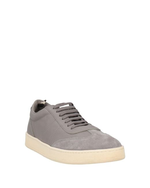 Officine Creative Gray Sneakers Leather for men