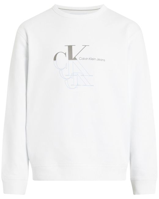 Felpa di Calvin Klein in White da Uomo