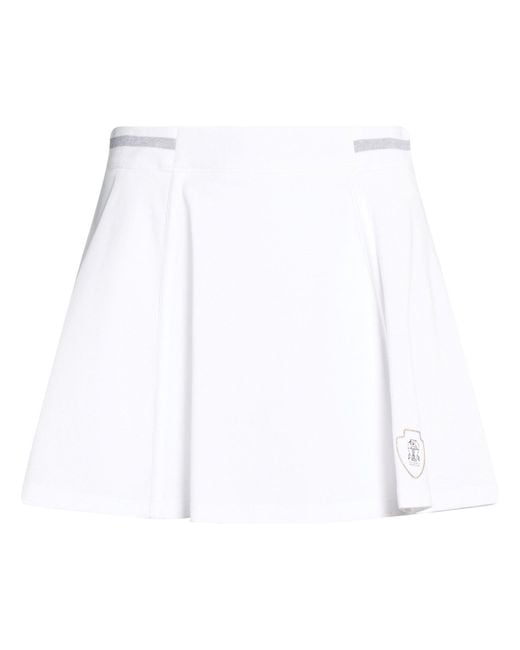 Brunello Cucinelli White Mini Skirt