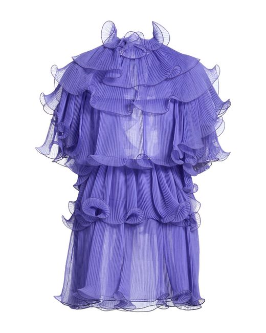 Alberta Ferretti Purple Mini Dress