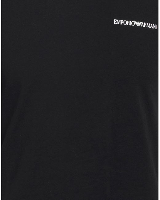 Emporio Armani Black Undershirt for men