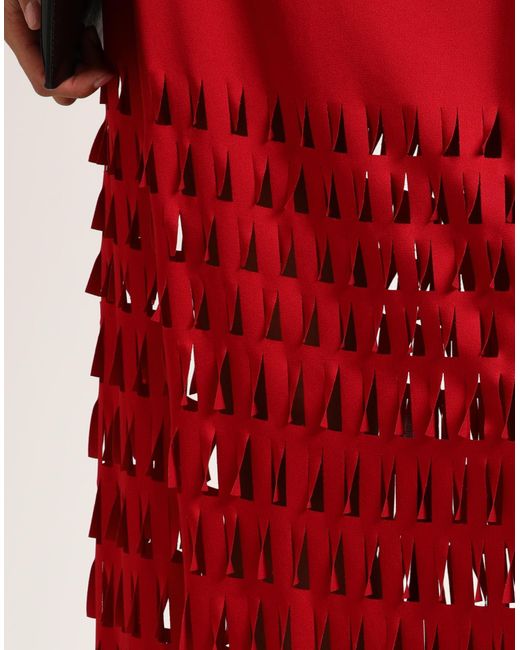Vestido largo Alberta Ferretti de color Red
