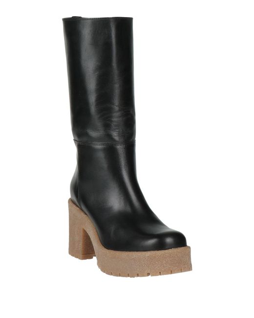 CHAMP DE FLEURS® Black Boot Leather