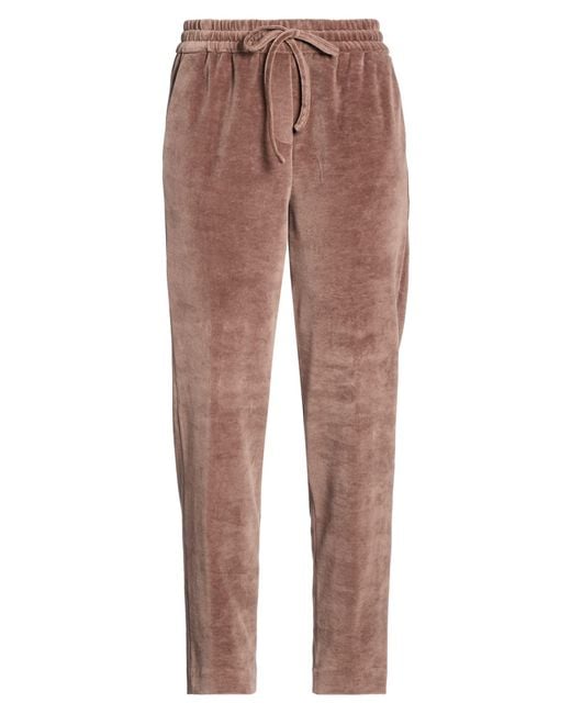 Circolo 1901 Brown Light Pants Wool, Cotton