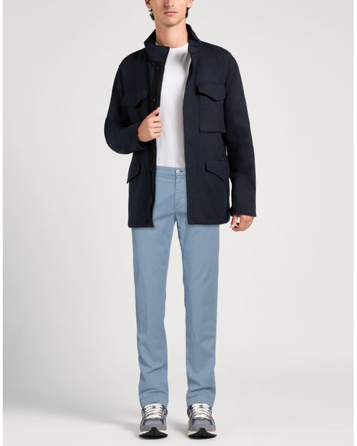 Mason's Blue Pants Cotton, Lyocell, Elastane for men