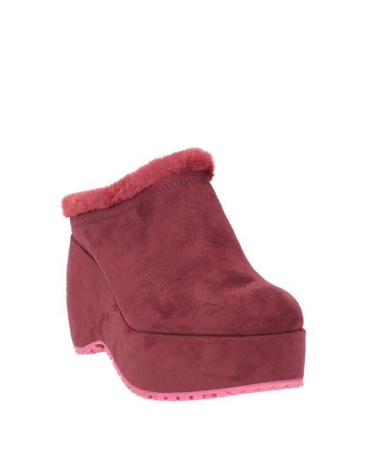 Fornarina Red Mules & Clogs