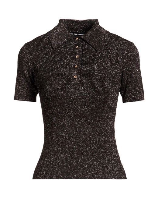 Karl Lagerfeld Black Polo Shirt