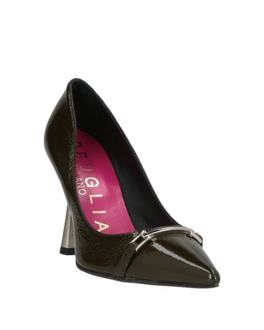 Bruglia Black Pumps Leather