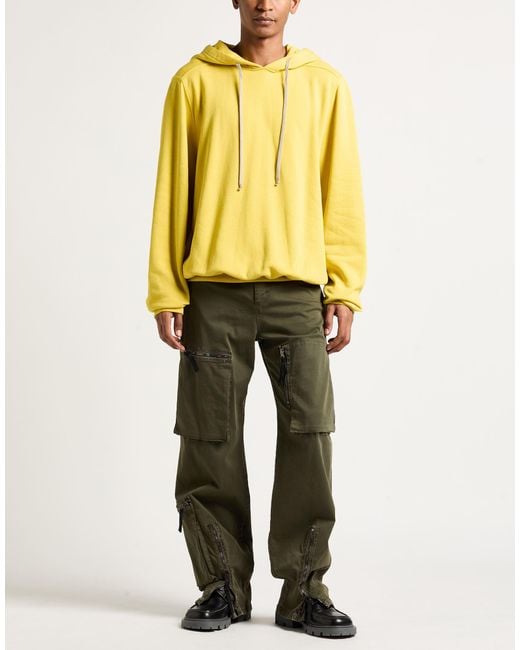 Rick Owens Yellow Sweatshirt for men
