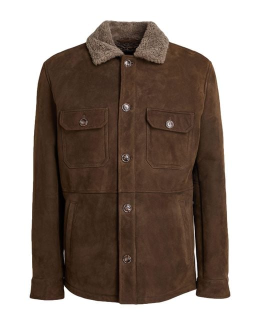 Barba Napoli Brown Shearling & Teddy for men