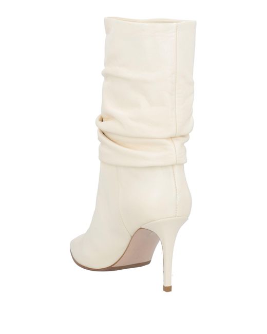 Le Silla White Ankle Boots